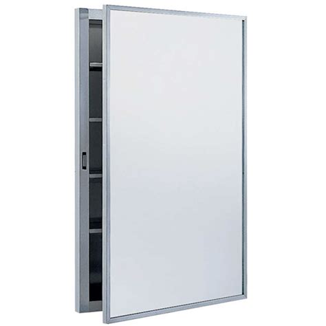 bobrick b-398 recessed stainless steel medicine cabinet|B.